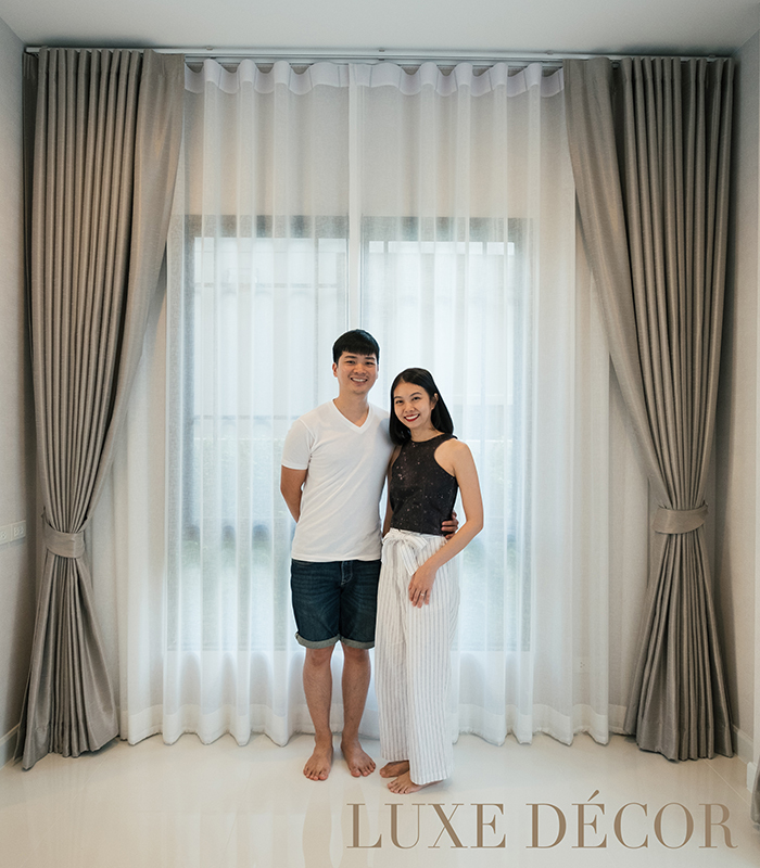 ผลงานผ้าม่าน คุณเอม คุณนิว