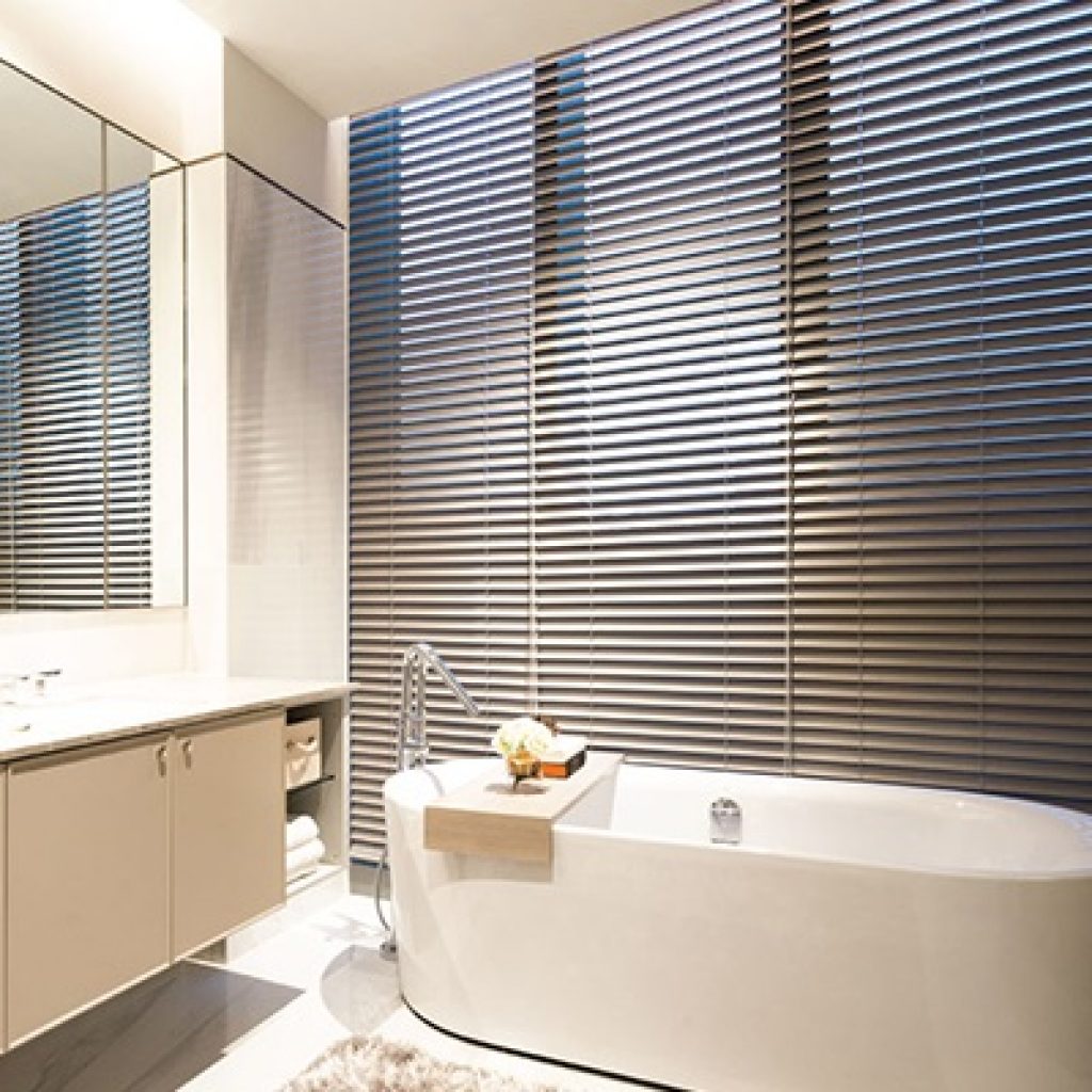 มู่ลี่กันน้ำ (Faux Wood Blinds)