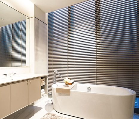 มู่ลี่กันน้ำ (Faux Wood Blinds)