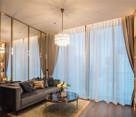 ม่านจีบ (Pleated Curtains)